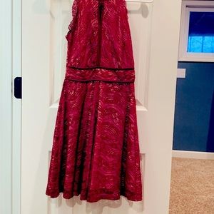 Maroon lace dress